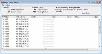 RogueScanner screenshot