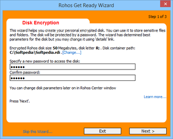 Rohos Disk Encryption screenshot