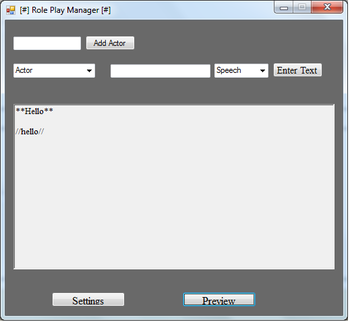 RolePlay Manager screenshot