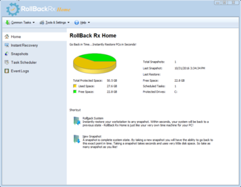 RollBack Rx Home Edition screenshot 2