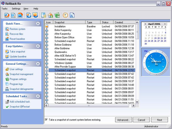 Rollback Rx screenshot 2