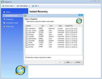 RollBack Rx Professional screenshot