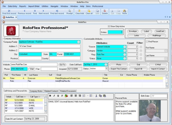 RoloFlex Pro screenshot