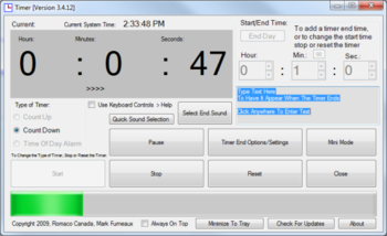 Romaco Timer screenshot