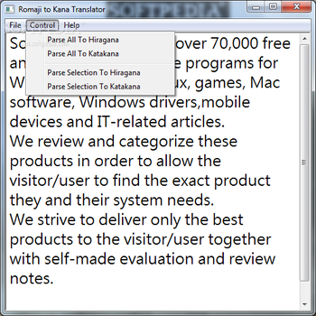 Romaji to Kana Translator screenshot 2
