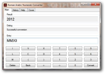 Roman Arabic Numerals Converter screenshot