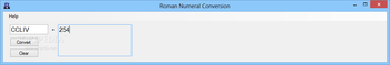 Roman Numeral Conversion screenshot