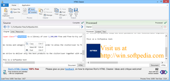 Ron's HTML Cleaner screenshot