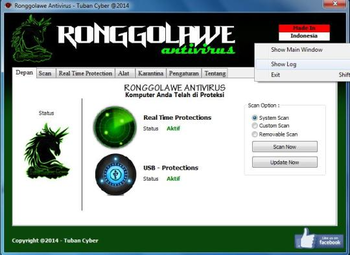 Ronggolawe Antivirus 2014 screenshot
