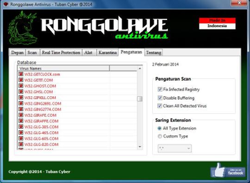 Ronggolawe Antivirus 2014 screenshot 2