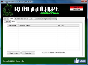 Ronggolawe Antivirus 2014 screenshot 3