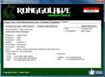 Ronggolawe Antivirus 2014 screenshot 4