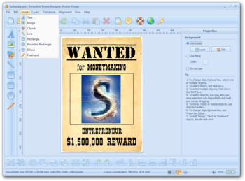 RonyaSoft Poster Designer screenshot 3
