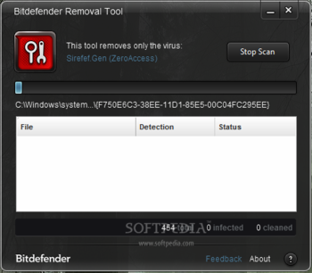 Rootkit.Sirefef.Gen Removal Tool screenshot