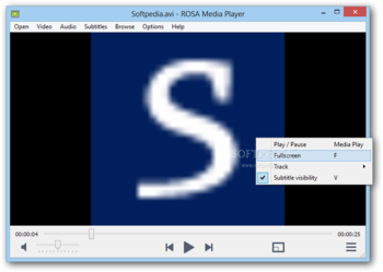 ROSA Media Player screenshot