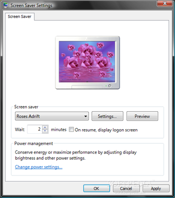 Roses Adrift Screensaver screenshot