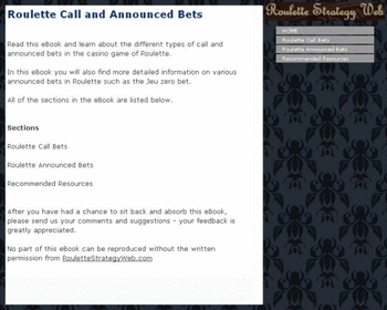 Roulette Call and Announced Bets screenshot