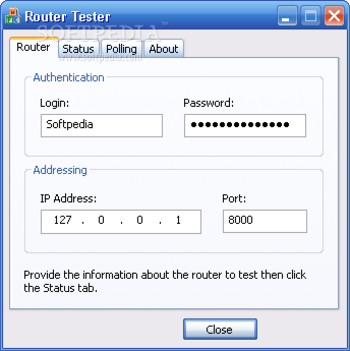 Router Tester screenshot