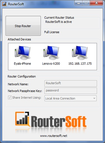 RouterSoft screenshot