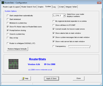 RouterStats screenshot 3