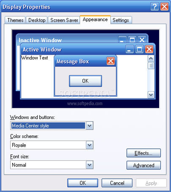 Royale Theme for WinXP - Official screenshot 2