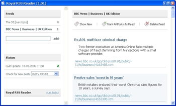 Royal::RSS Reader screenshot