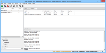 RPM Remote Print Manager Select screenshot