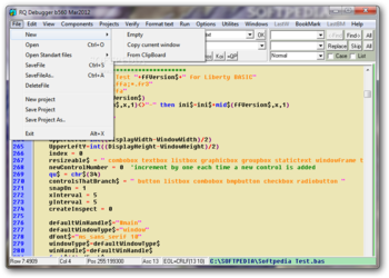 RQ Debugger IDE screenshot 2