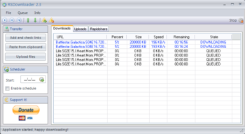 RSDownloader screenshot