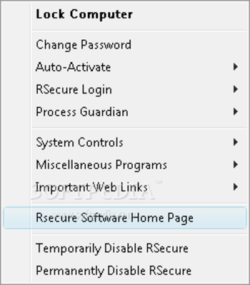 RSecure PC Lock screenshot