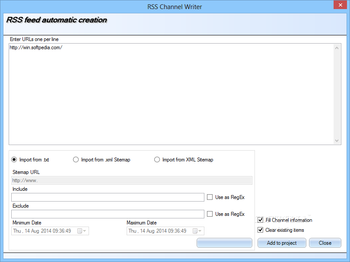 RSS Channel Writer screenshot 11
