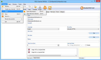 RSS Channel Writer screenshot 2