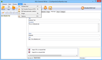 RSS Channel Writer screenshot 4
