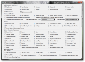 RT Registry Tweaker screenshot