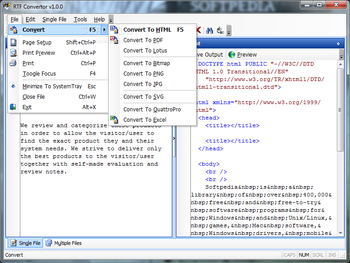 RTF Convertor screenshot 2