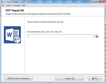 RTF Repair Kit screenshot