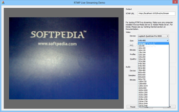 RTMP Streaming Directshow Filter screenshot 2