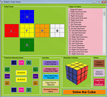 Rubik's Cube Solver screenshot