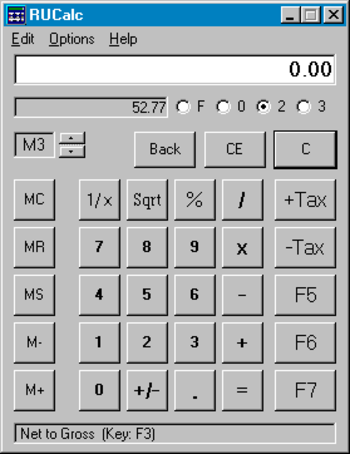 RUCalc screenshot
