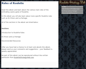 Rules of Roulette screenshot