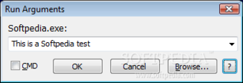Run Arguments screenshot