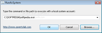 Run As System screenshot
