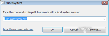 Run As System screenshot 2