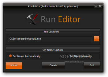 Run Editor screenshot