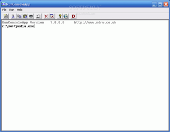 RunConsoleApp screenshot