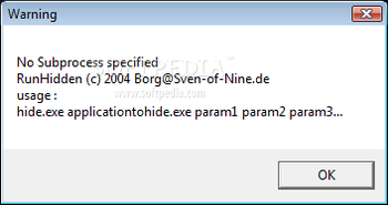 RunHidden screenshot
