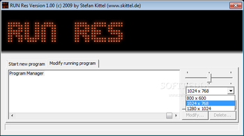 RunRes screenshot 3