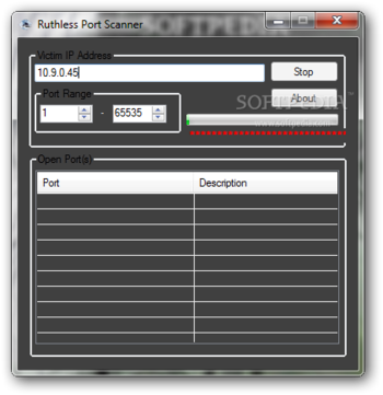 Ruthless Port Scanner screenshot