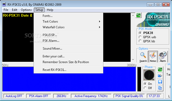 RX-PSK31 screenshot 3