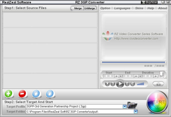 RZ 3GP Converter screenshot
